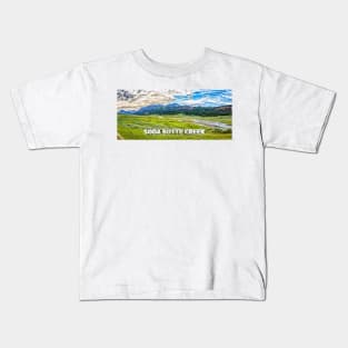 Soda Butte Creek Yellowstone Kids T-Shirt